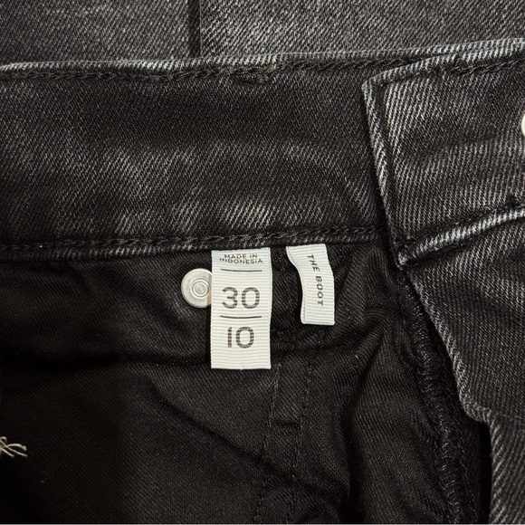 {LOFT} "Mid Rise Boot Jeans in Washed Black" Stretch Denim - Picture 7 of 9